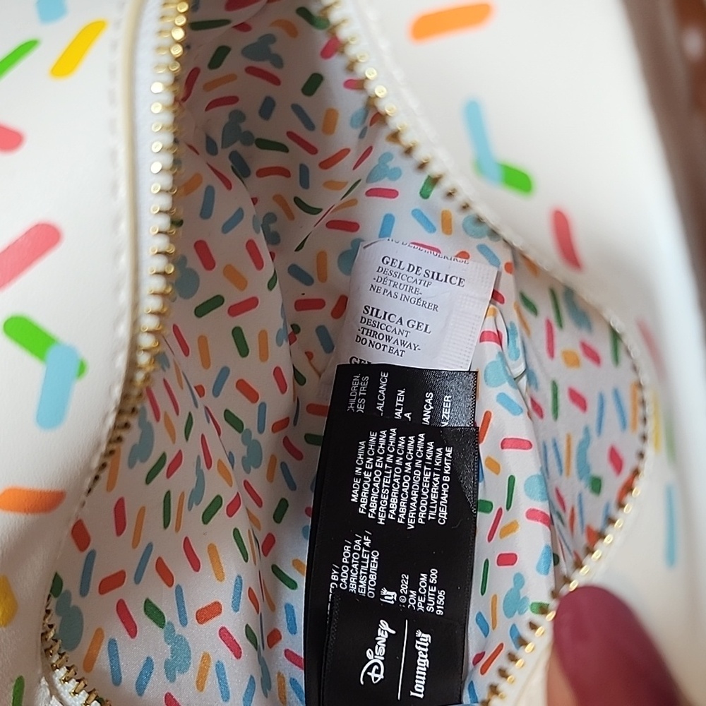 Loungefly Disney Mickey Mouse Ice Cream Sandwich Crossbody Bag - Picture 11 of 16